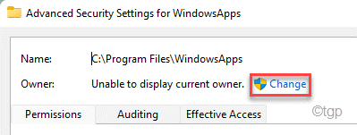 Keisti savininką „Windowsapp“ duomenys Nauji min