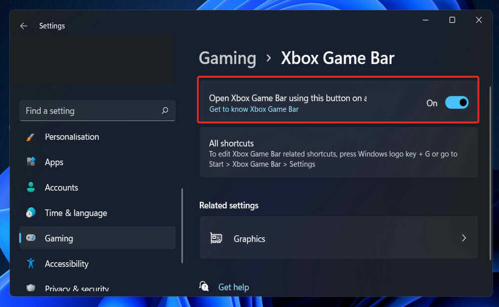 enable-xbox-bar xbox game bar fungerar inte windows 11