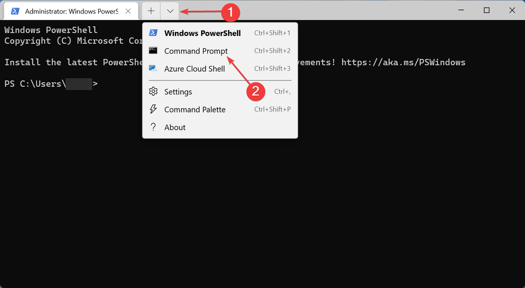 Símbolo del sistema para cambiar la ubicación de la copia de seguridad de iTunes Windows 11