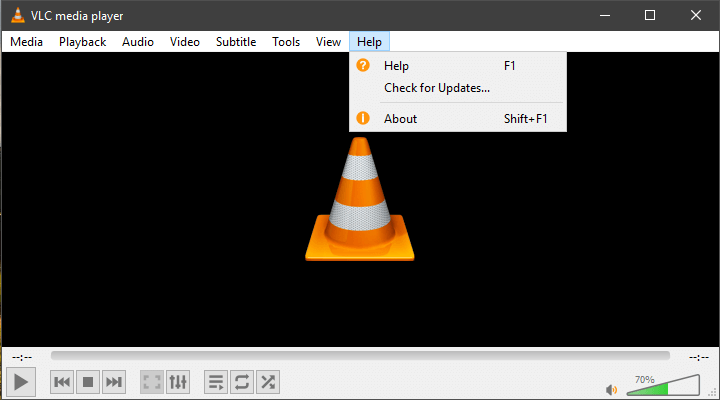 vlc güncellemeleri kontrol ederken bir hata oluştu