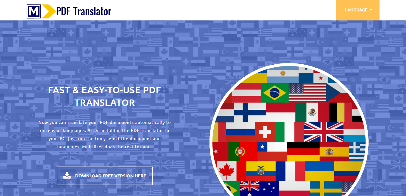 Multilizer PDF Translator Najlepszy tłumacz plików PDF z angielskiego na hindi