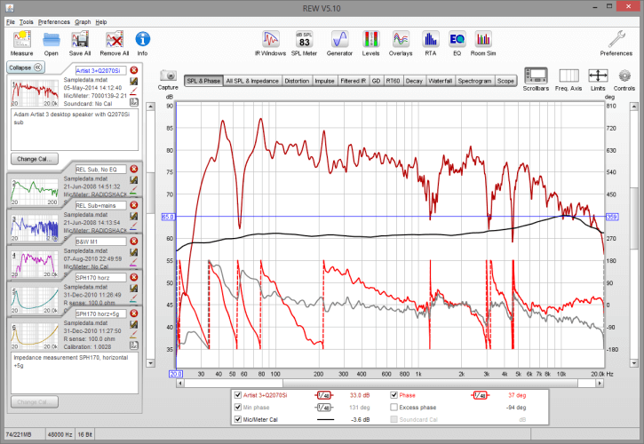 REW-software voor luidsprekermeting