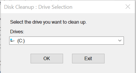 Disk Cleanup C Drive