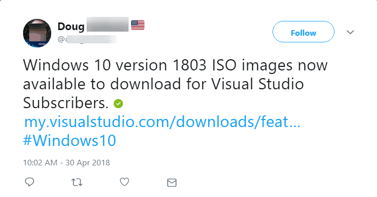 windows 10 april update ISO-bestand downloaden