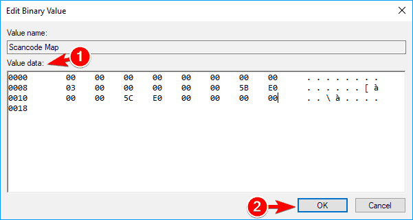 edit nilai biner nonaktifkan Kunci Windows