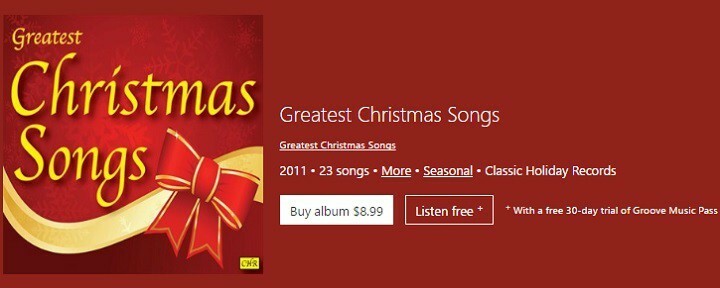Ventanas de las mejores canciones navideñas