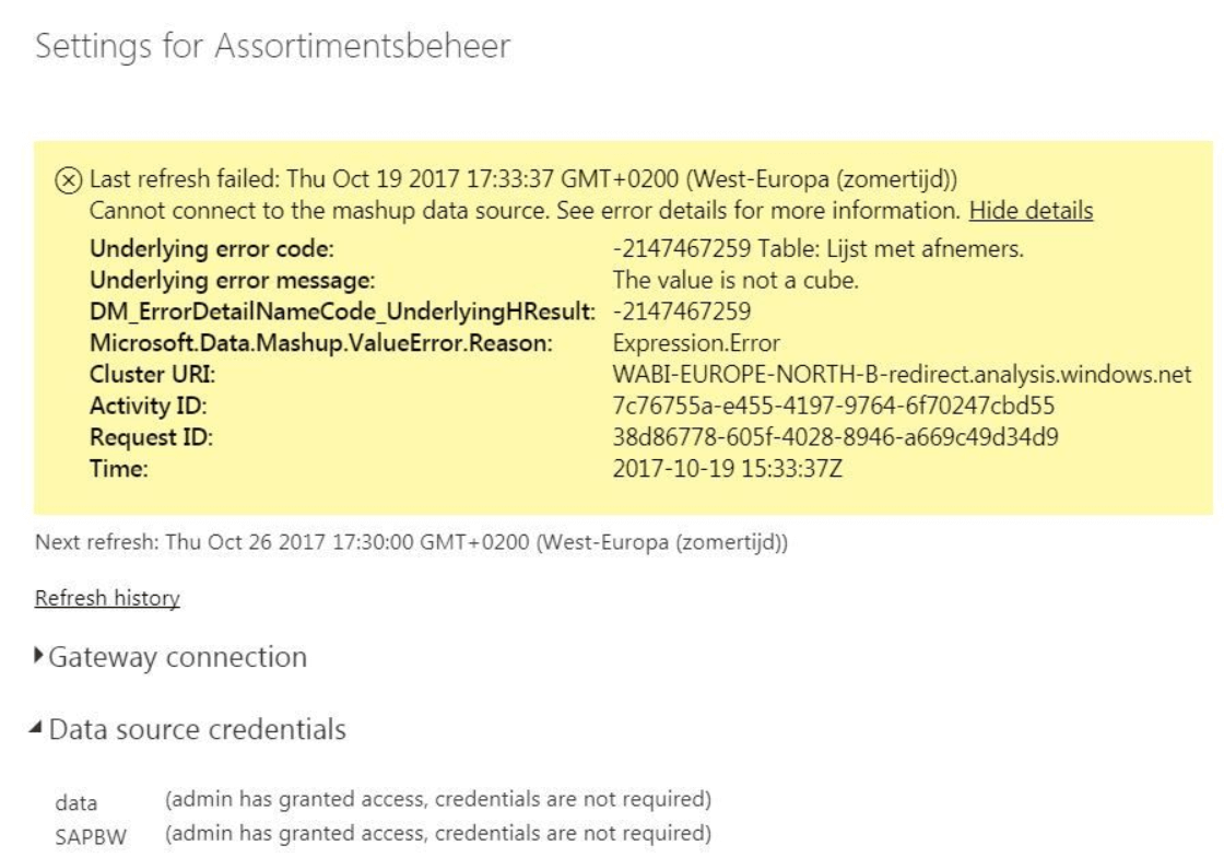 ค่า power bi ไม่ใช่ข้อความคิวบ์