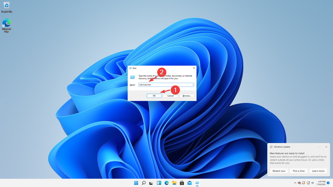 Windows 11 для использования ОЗУ для извлечения служб