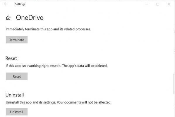 Kod błędu OneDrive 0x80040c81