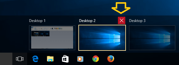 Virtuaaliset työpöydän Windows 10