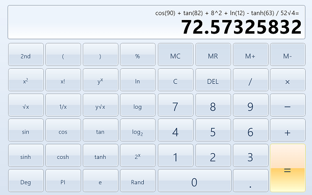 kalkulaator-x8-windows-8 jaoks