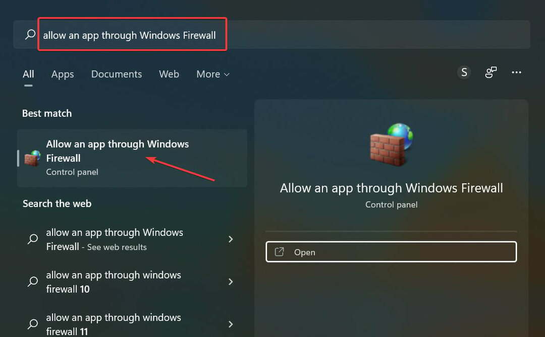 Erlauben Sie einer App durch die Windows-Firewall, Windows 11 VPN langsam zu reparieren