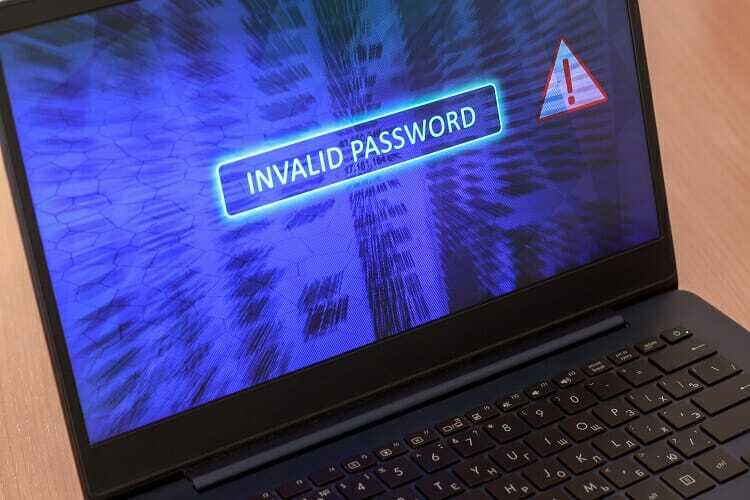 password errata