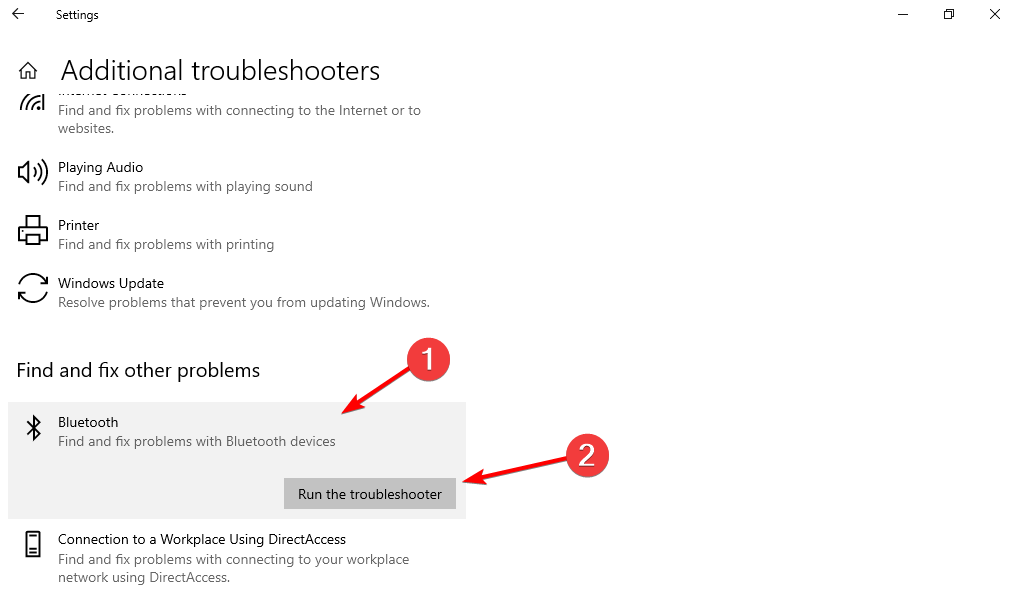 L'utilitaire de résolution des problèmes d'exécution ne peut pas supprimer le périphérique Bluetooth Windows 10