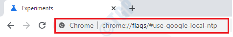 3 Τοπική σημαία Ntp Chrome