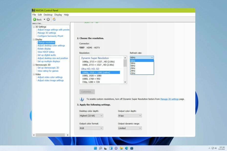 Perbaiki: Monitor Terjebak pada 60Hz di Windows 11