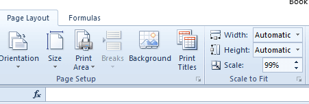 Les bordures et le quadrillage de la feuille de calcul Excel de la boîte d'échelle ne s'impriment pas