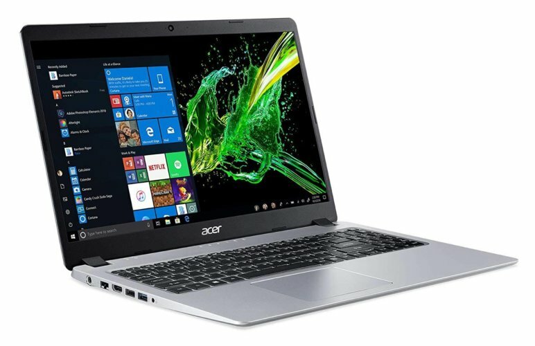 Acer Aspire 5 must reede sülearvuti koos ssd-ga