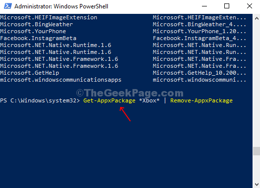 Powershell Run Command Add Packagefullname With Asterix Xbox Enter App entfernen