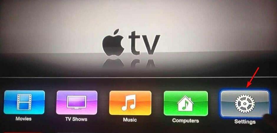 impostazioni dell'apple tv