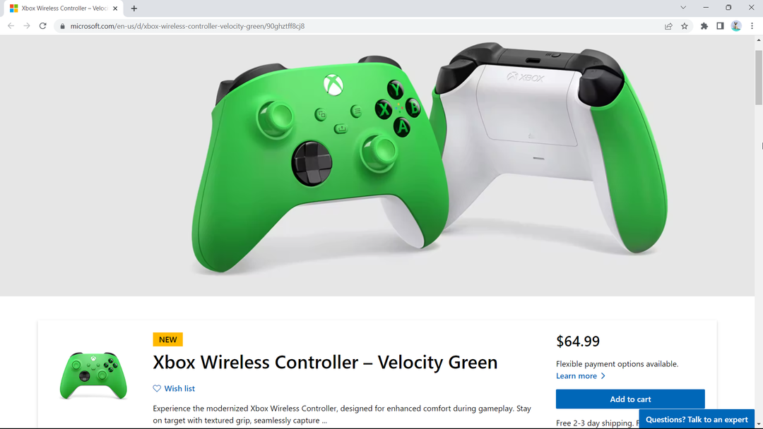 Kuinka hankkia Xbox Velocity Green -ohjain