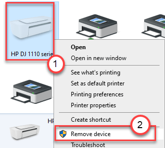 Eemaldage HP printeri min