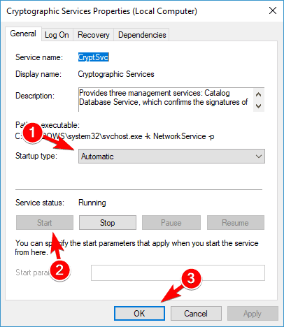 Bir sorun, sorun gidericinin 0x80070002'yi başlatmasını engelliyor