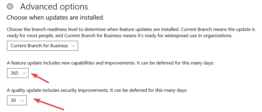 Stoppen Sie die Installation von Windows 10 Spring Creators Update