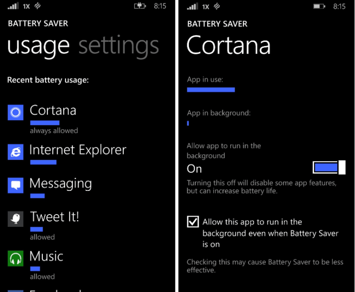 마이크로 소프트는 Lumia Icon, 930, 830 및 1520의 배터리 소모를 인정하며 수정 작업 중이라고 말했습니다.