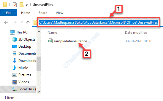 File Explorer Pojdite na neshranjene datoteke Lokacija Odpri Začasne datoteke Shrani