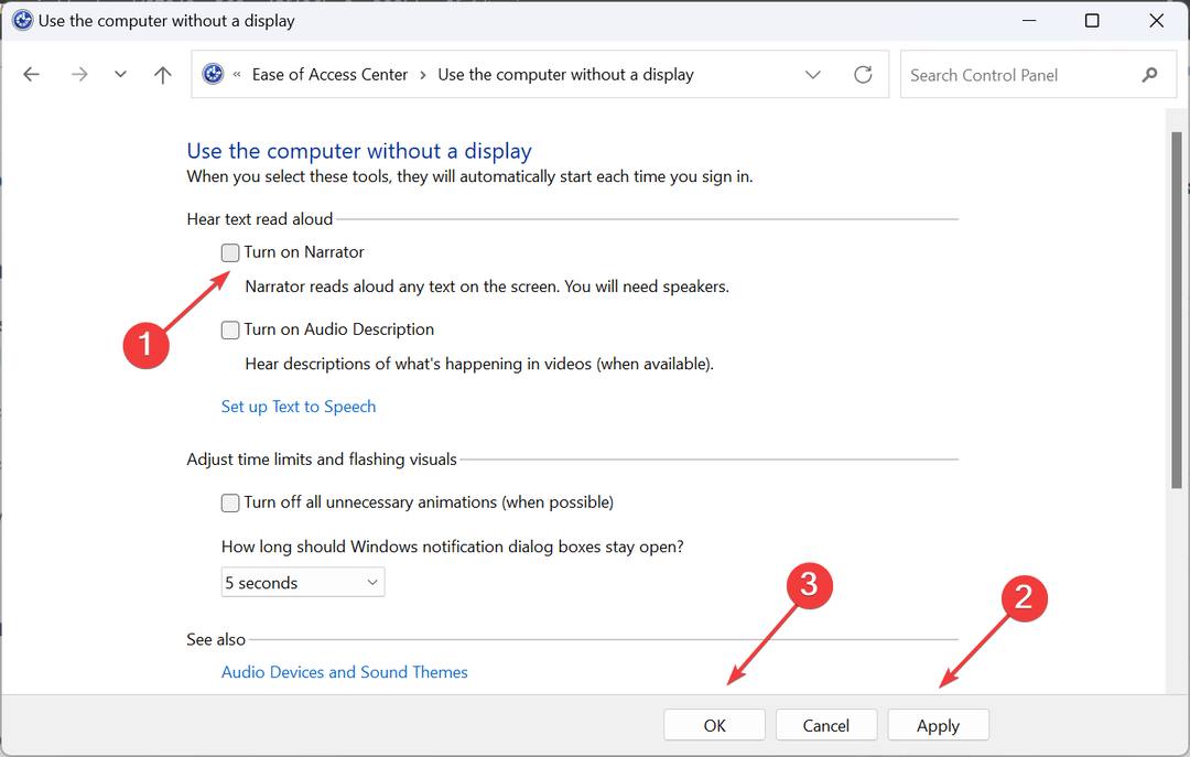 Düzeltme: Windows 11 Anlatıcı Kapanmıyor
