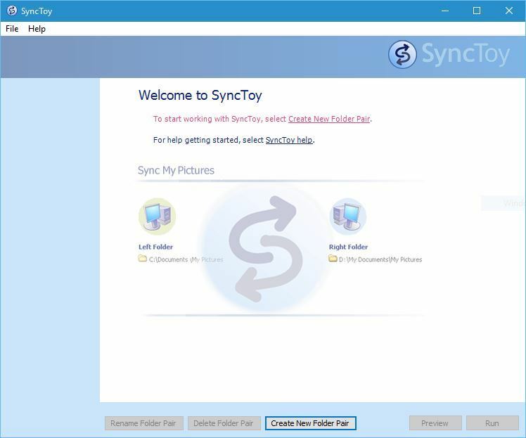 synctoy-create-new-pair-folder
