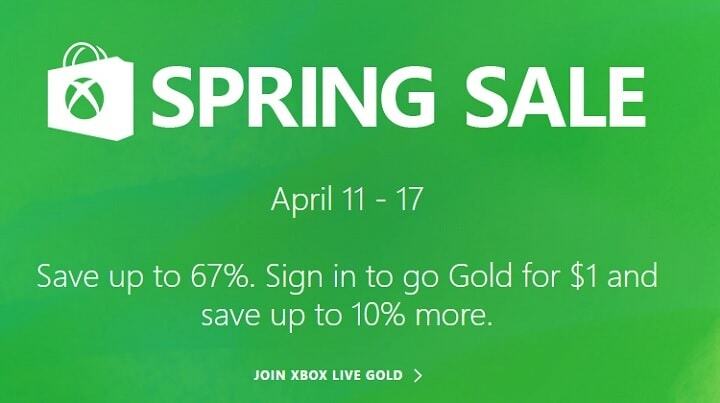 Xbox Spring Sale 2017: 구매 버튼을 누르기까지 이틀 남았습니다.