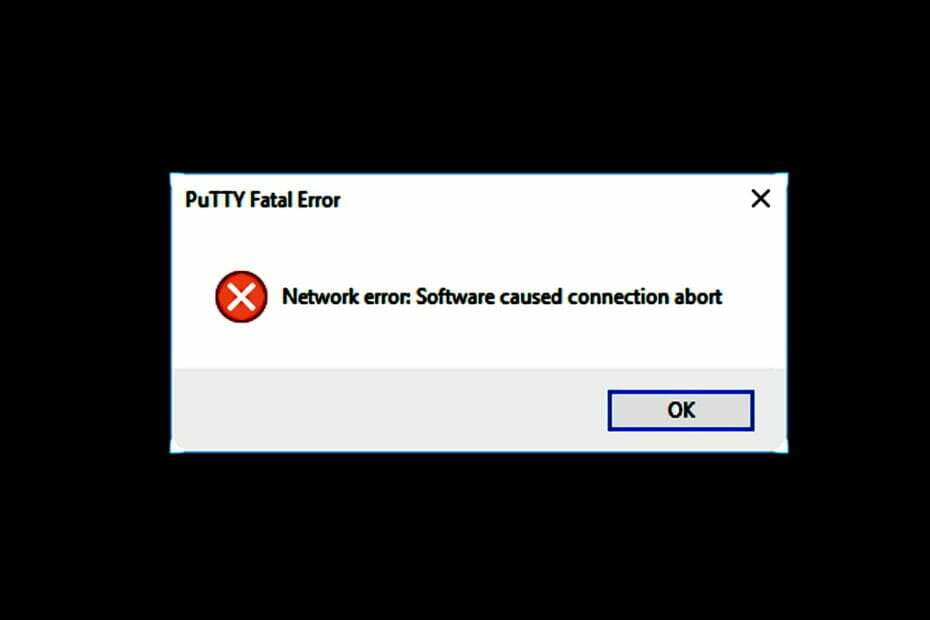 FI PuTTY zorgde ervoor dat de verbinding werd afgebroken
