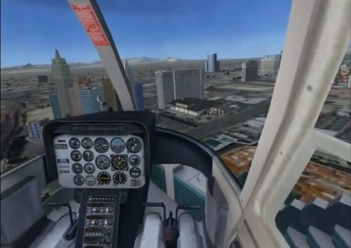 Microsoft Flight Simulator X 헬리콥터 조종석