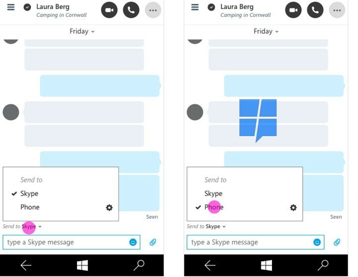 Messaging Everywhere sur Skype UWP fuite d'images