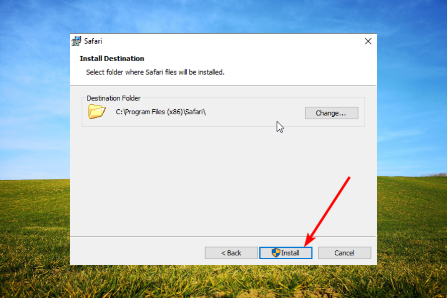 zainstaluj pobieranie lokalizacji safari dla systemu Windows 7