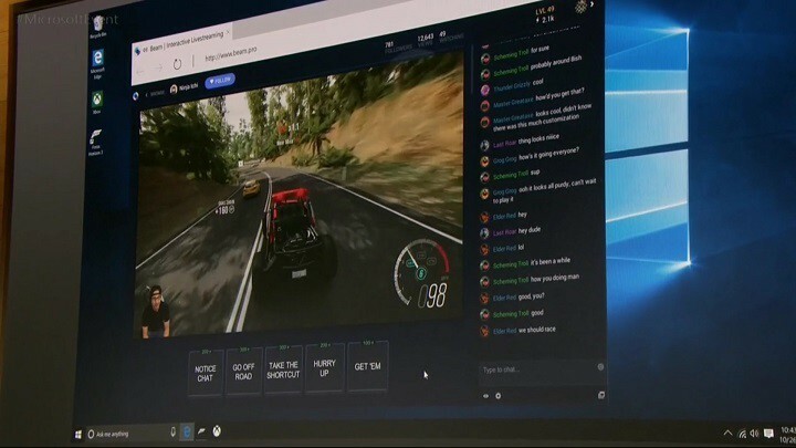 Jucătorii vor putea difuza gameplay-ul cu actualizarea Windows 10 Creators