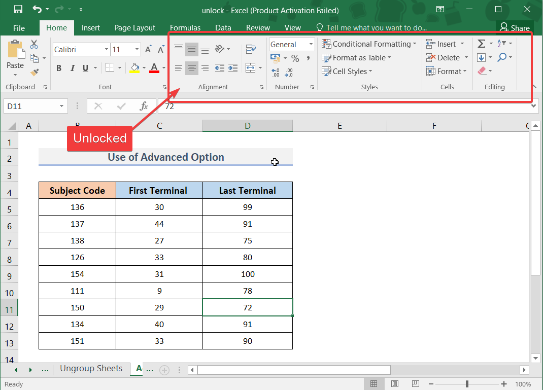 Excel-ში ნაცრისფერი მენიუს განბლოკვის 5 სწრაფი გზა