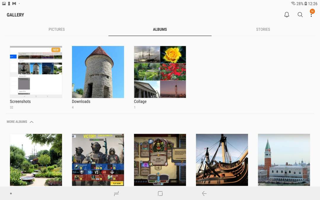 Los álbumes de la aplicación Galería Cómo copiar un archivo de Dropbox a la colección de fotos de Android