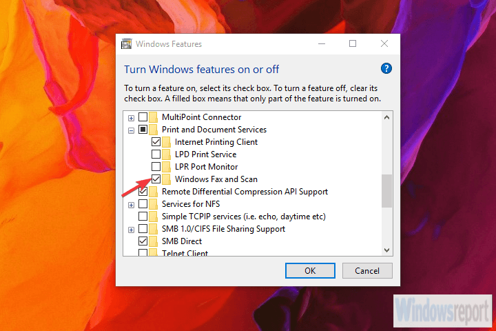 Windows značajke Windows faks i skeniranje