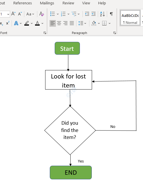كيفية استخدام مخطط انسيابي في MS Word على نظام التشغيل Windows 10