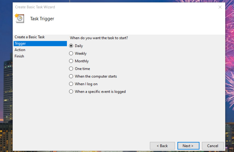 Les options de déclenchement automatisent les tâches Windows 11