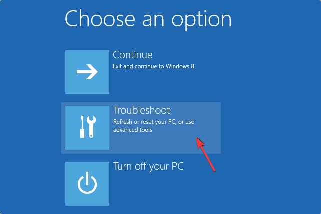Wählen Sie während der Reinicio eine Windows-Lösung aus