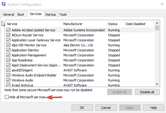 įvesti atsilikimą / lėtą klaviatūros atsaką sistemoje „Windows 10“