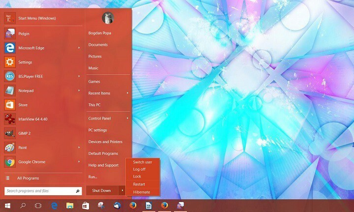 Menüü Start Menu App Classic Shell ühildub nüüd Windows 10-ga