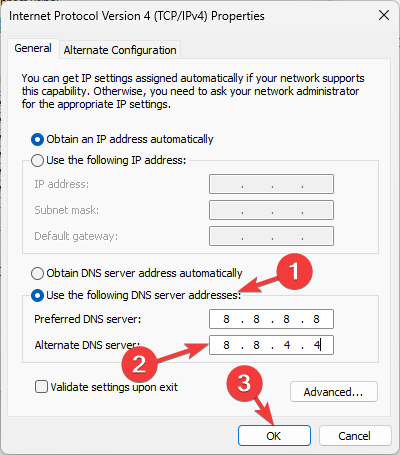 DNS-Serveradresse 