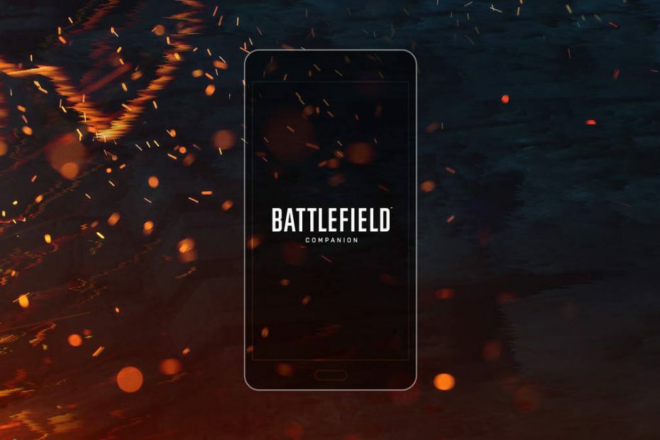 Придружаващо приложение Battlefield 1 за Windows 10