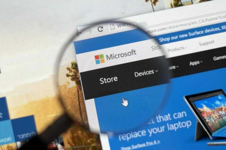 koda napake trgovine Microsoft