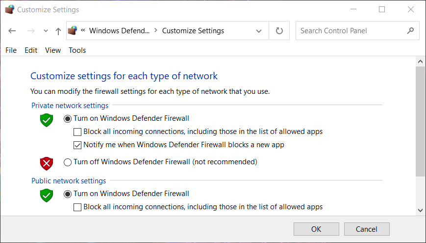 შეცვალეთ პარამეტრები minecraft forge, რომელიც არ დაინსტალირდება Windows 10